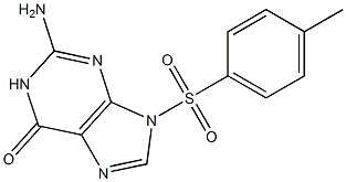 2-amino-9-[(4-methylphenyl)sulfonyl]-1,9-dihydro-6H-purin-6-one 구조식 이미지