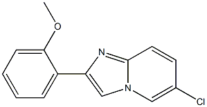 2-(6-chloroimidazo[1,2-a]pyridin-2-yl)phenyl methyl ether Structure