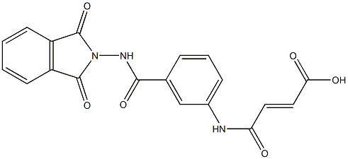 4-(3-{[(1,3-dioxo-1,3-dihydro-2H-isoindol-2-yl)amino]carbonyl}anilino)-4-oxo-2-butenoic acid Structure
