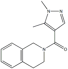 2-[(1,5-dimethyl-1H-pyrazol-4-yl)carbonyl]-1,2,3,4-tetrahydroisoquinoline Structure