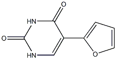 5-(2-furyl)-2,4(1H,3H)-pyrimidinedione 구조식 이미지