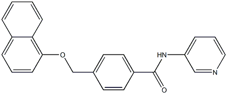 4-[(1-naphthyloxy)methyl]-N-(3-pyridinyl)benzamide 구조식 이미지