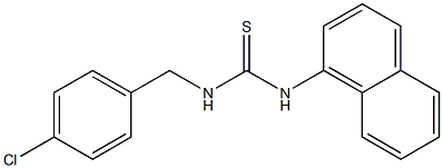 N-(4-chlorobenzyl)-N'-(1-naphthyl)thiourea 구조식 이미지