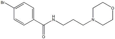 4-bromo-N-[3-(4-morpholinyl)propyl]benzamide 구조식 이미지