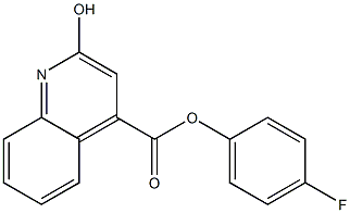 4-fluorophenyl 2-hydroxy-4-quinolinecarboxylate Structure