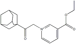1-[2-(1-adamantyl)-2-oxoethyl]-3-(ethoxycarbonyl)pyridinium 구조식 이미지