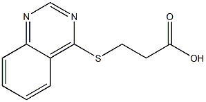 3-(quinazolin-4-ylsulfanyl)propanoic acid Structure
