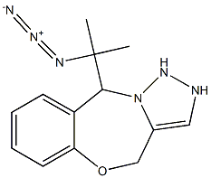 1-(2,4-dihydro-1H,10H-[1,2,3]triazolo[5,1-c][1,4]benzoxazepin-10-yl)-1-methylethyl azide Structure