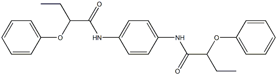 2-phenoxy-N-{4-[(2-phenoxybutanoyl)amino]phenyl}butanamide 구조식 이미지