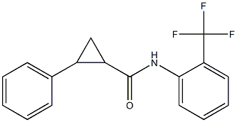 2-phenyl-N-[2-(trifluoromethyl)phenyl]cyclopropanecarboxamide 구조식 이미지