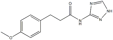 3-(4-methoxyphenyl)-N-(1H-1,2,4-triazol-3-yl)propanamide Structure