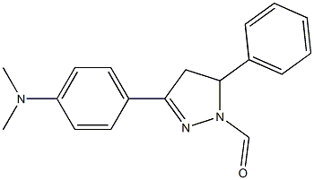 3-[4-(dimethylamino)phenyl]-5-phenyl-4,5-dihydro-1H-pyrazole-1-carbaldehyde Structure