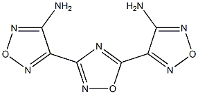 4-[5-(4-amino-1,2,5-oxadiazol-3-yl)-1,2,4-oxadiazol-3-yl]-1,2,5-oxadiazol-3-amine Structure