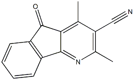2,4-dimethyl-5-oxo-5H-indeno[1,2-b]pyridine-3-carbonitrile 구조식 이미지