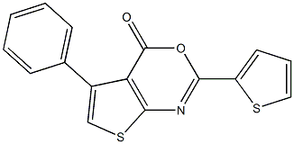 5-phenyl-2-(2-thienyl)-4H-thieno[2,3-d][1,3]oxazin-4-one 구조식 이미지