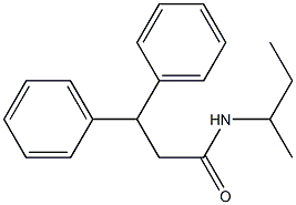 N-(sec-butyl)-3,3-diphenylpropanamide Structure