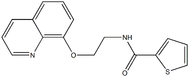 N-[2-(8-quinolinyloxy)ethyl]-2-thiophenecarboxamide 구조식 이미지