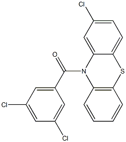 2-chloro-10-(3,5-dichlorobenzoyl)-10H-phenothiazine Structure