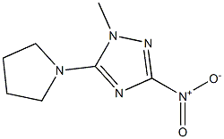 3-nitro-1-methyl-5-(1-pyrrolidinyl)-1H-1,2,4-triazole Structure