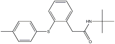 N-(tert-butyl)-2-{2-[(4-methylphenyl)sulfanyl]phenyl}acetamide 구조식 이미지