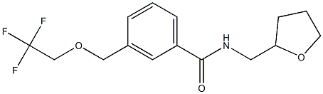 N-(tetrahydro-2-furanylmethyl)-3-[(2,2,2-trifluoroethoxy)methyl]benzamide 구조식 이미지