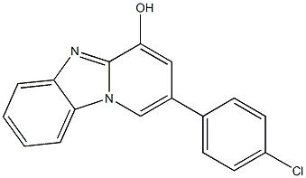 2-(4-chlorophenyl)pyrido[1,2-a]benzimidazol-4-ol 구조식 이미지