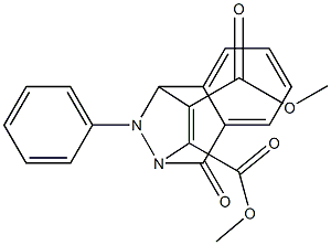 dimethyl 8-oxo-12-phenyl-9,12-diazatricyclo[7.2.1.0~2,7~]dodeca-2,4,6,10-tetraene-10,11-dicarboxylate 구조식 이미지