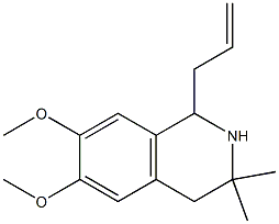 1-allyl-6,7-dimethoxy-3,3-dimethyl-1,2,3,4-tetrahydroisoquinoline Structure
