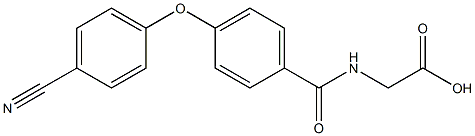 {[4-(4-cyanophenoxy)benzoyl]amino}acetic acid 구조식 이미지