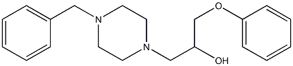 1-(4-benzyl-1-piperazinyl)-3-phenoxy-2-propanol Structure