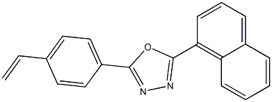 2-(1-naphthyl)-5-(4-vinylphenyl)-1,3,4-oxadiazole 구조식 이미지