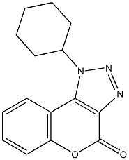 1-cyclohexylchromeno[3,4-d][1,2,3]triazol-4(1H)-one 구조식 이미지
