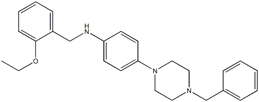 N-[4-(4-benzyl-1-piperazinyl)phenyl]-N-(2-ethoxybenzyl)amine 구조식 이미지