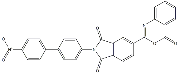 2-{4'-nitro[1,1'-biphenyl]-4-yl}-5-(4-oxo-4H-3,1-benzoxazin-2-yl)-1H-isoindole-1,3(2H)-dione 구조식 이미지