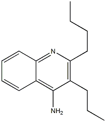 2-butyl-3-propyl-4-quinolinylamine Structure