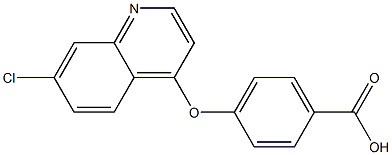 4-[(7-chloro-4-quinolinyl)oxy]benzoic acid Structure