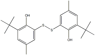 2,2'-Dithiobis(6-tert-butyl-p-cresol) 구조식 이미지