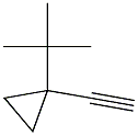 tert-Butylcyclopropyl acetylene Structure