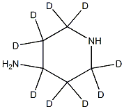 4-Aminopiperidine-2,2,3,3,4,5,5,6,6-d9 구조식 이미지