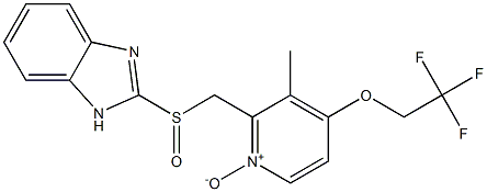 2-[[[3-Methyl-4-(2,2,2-trifluoroethoxy)-2- pyridinyl]methyl]sulfinyl]-1H-benzimidazole1'-oxide Structure