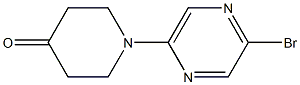 2-Bromo-5(4-piperidinone-1-yl)pyrazine Structure