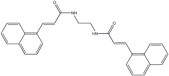 (E)-3-(1-naphthyl)-N-(2-{[(E)-3-(1-naphthyl)-2-propenoyl]amino}ethyl)-2-propenamide Structure