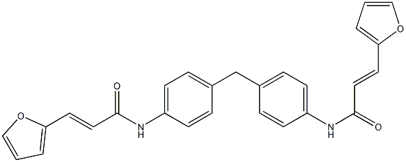 (E)-3-(2-furyl)-N-[4-(4-{[(E)-3-(2-furyl)-2-propenoyl]amino}benzyl)phenyl]-2-propenamide Structure