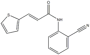 (E)-N-(2-cyanophenyl)-3-(2-thienyl)-2-propenamide Structure