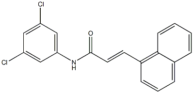 (E)-N-(3,5-dichlorophenyl)-3-(1-naphthyl)-2-propenamide 구조식 이미지