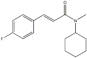 (E)-N-cyclohexyl-3-(4-fluorophenyl)-N-methyl-2-propenamide Structure