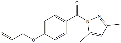 [4-(allyloxy)phenyl](3,5-dimethyl-1H-pyrazol-1-yl)methanone 구조식 이미지