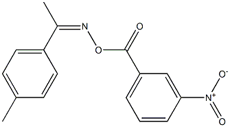 N-[(Z)-1-(4-methylphenyl)ethylidene]-N-[(3-nitrobenzoyl)oxy]amine 구조식 이미지