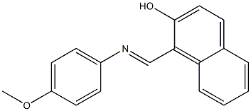 1-{[(4-methoxyphenyl)imino]methyl}-2-naphthol Structure