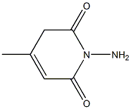 1-amino-4-methyl-2,6(1H,5H)-pyridinedione Structure
